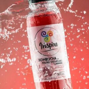 Kombucha de Morango e baunilha 300ml - Inspire - Imagem 3