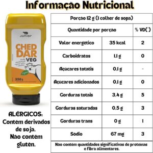 Molho Cheddar Vegano 350g - Junior - Imagem 3